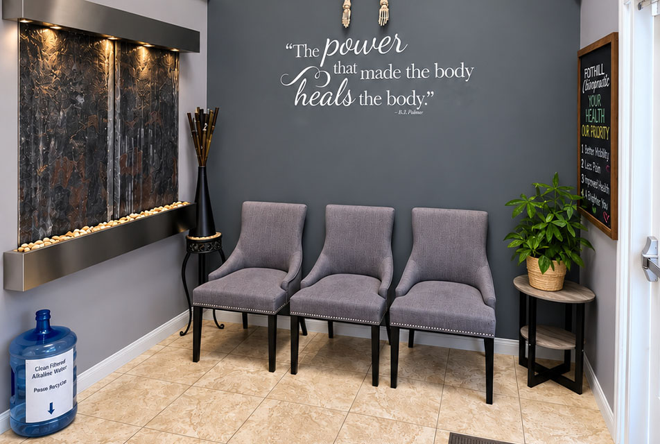 Foothill Family Chiropractic's treatment room