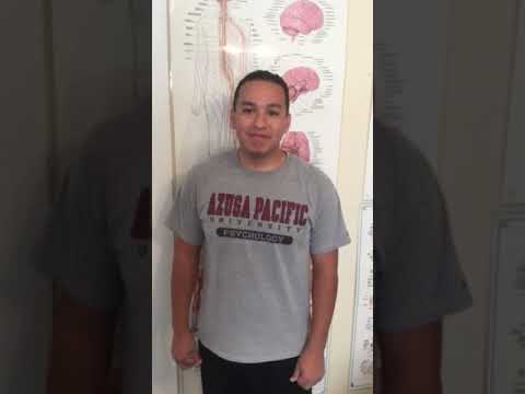 Chiropractic patient testimonial in La Verne