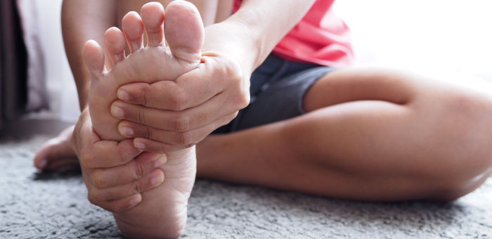 patient needing plantar fasciitis treatment in La Verne