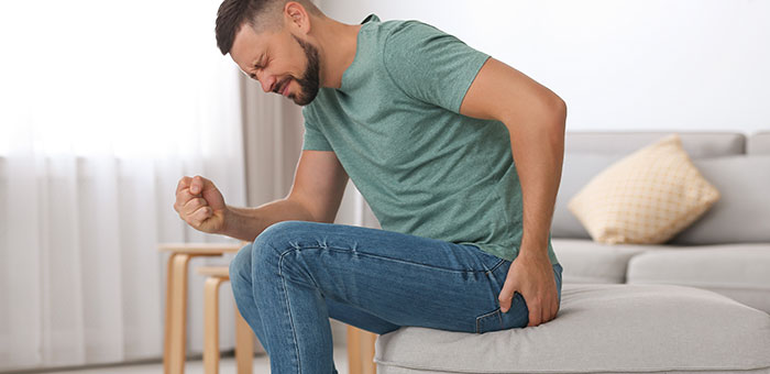 patient needing sciatica treatment in La Verne