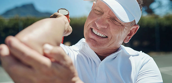 patient needing tennis elbow treatment in La Verne