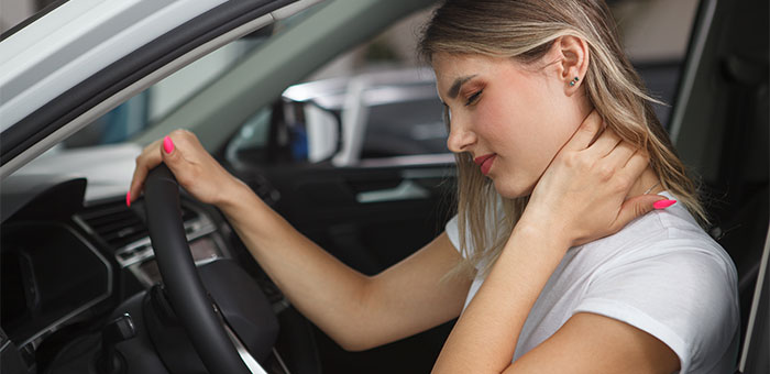 patient needing whiplash treatment in La Verne