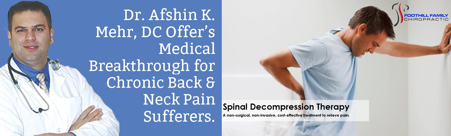 Back Pain Relief with Spinal Decompression Therapy tips from La Verne chiropractor