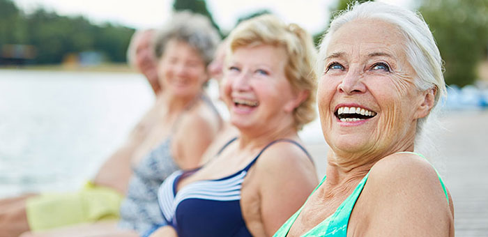group of senior woman happy and healthy after following lifestyle tips from La Verne chiropractor